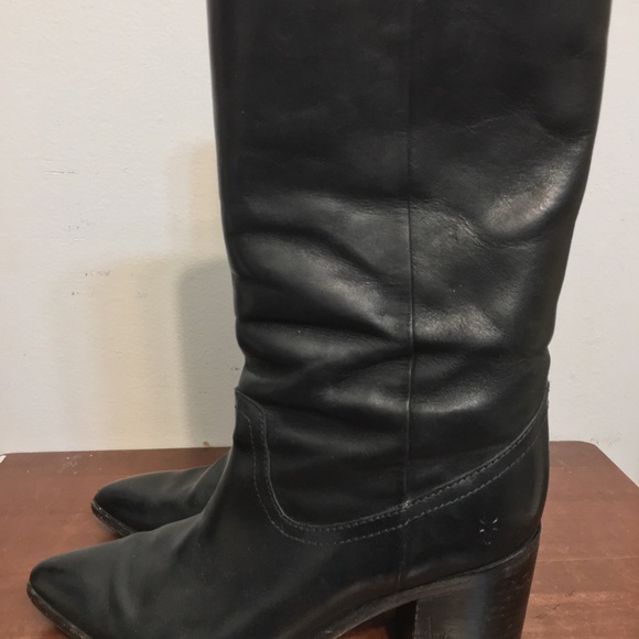 Frye Flynn Leather mid-Calf Pull-on-Boots. Size 8m - Picture 9 of 16